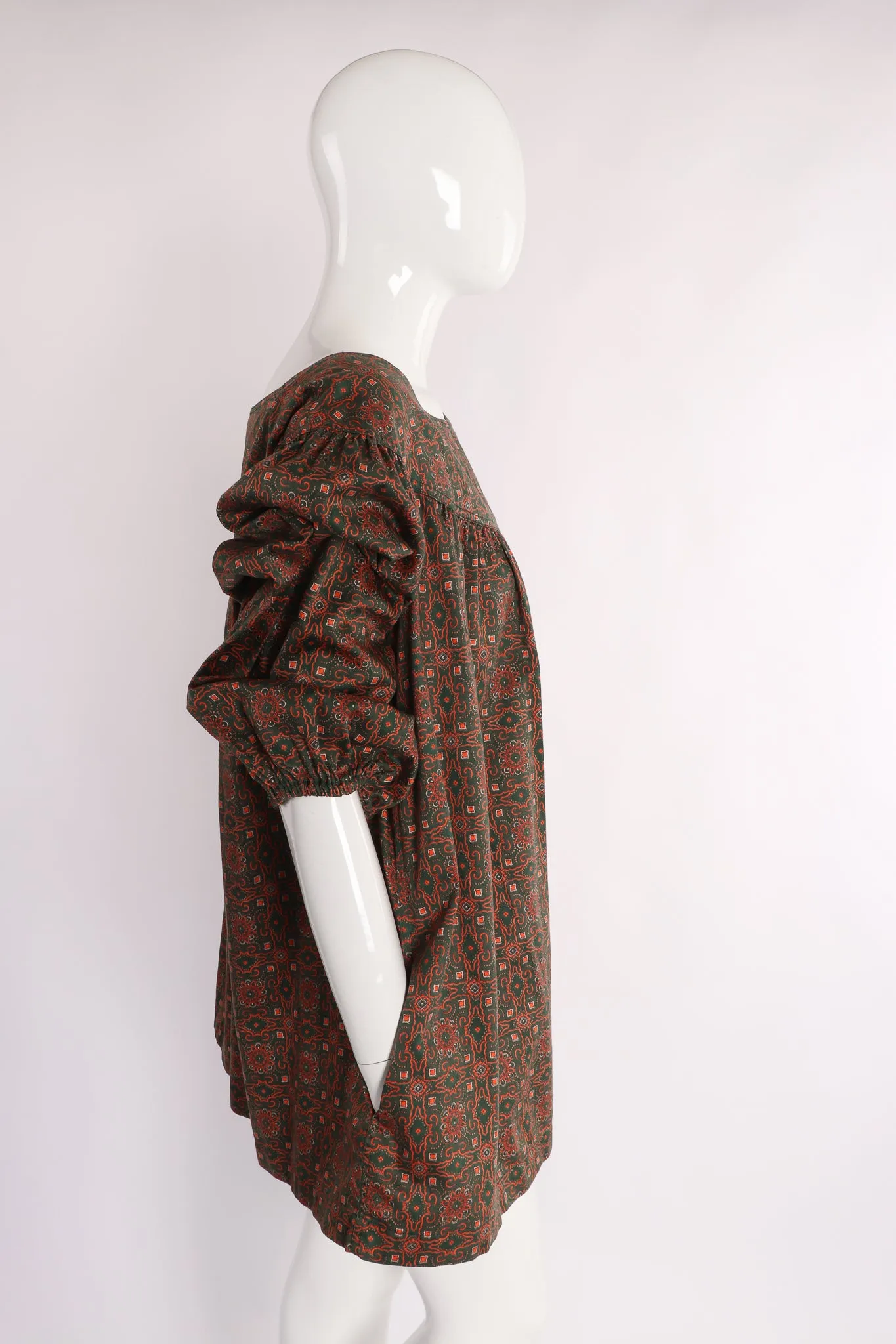 Olive Tile Print Tunic