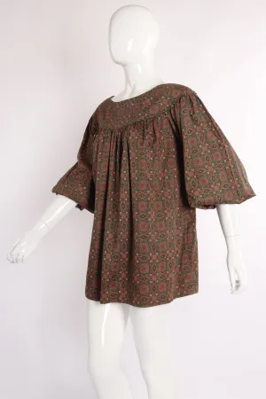 Olive Tile Print Tunic