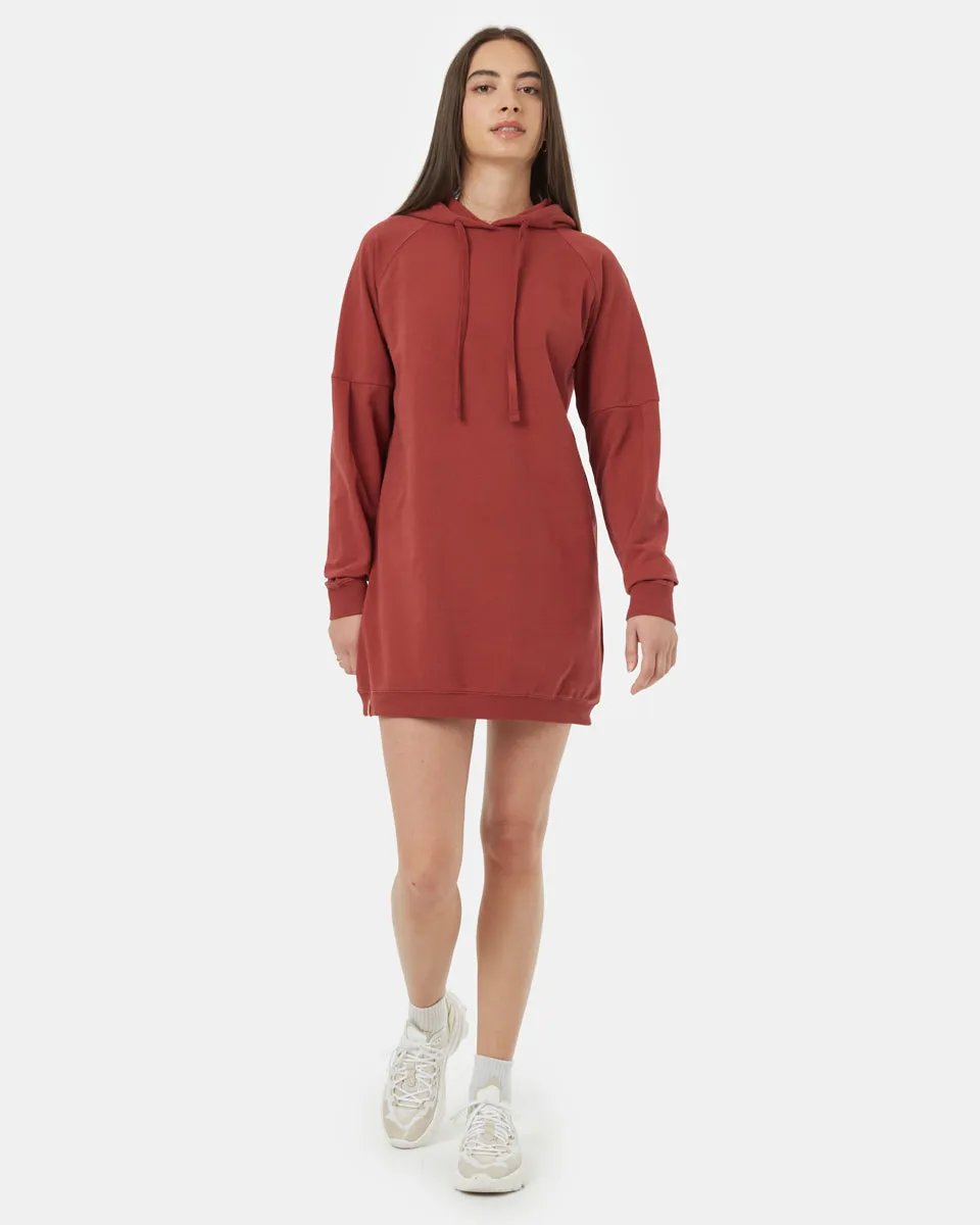 Oversized French Terry Hoodie Dress