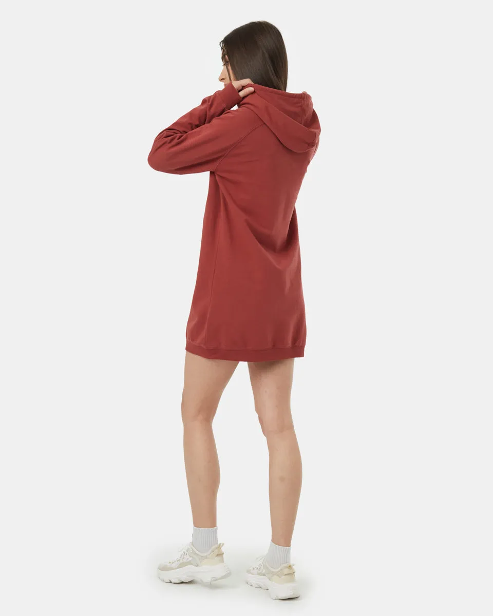 Oversized French Terry Hoodie Dress