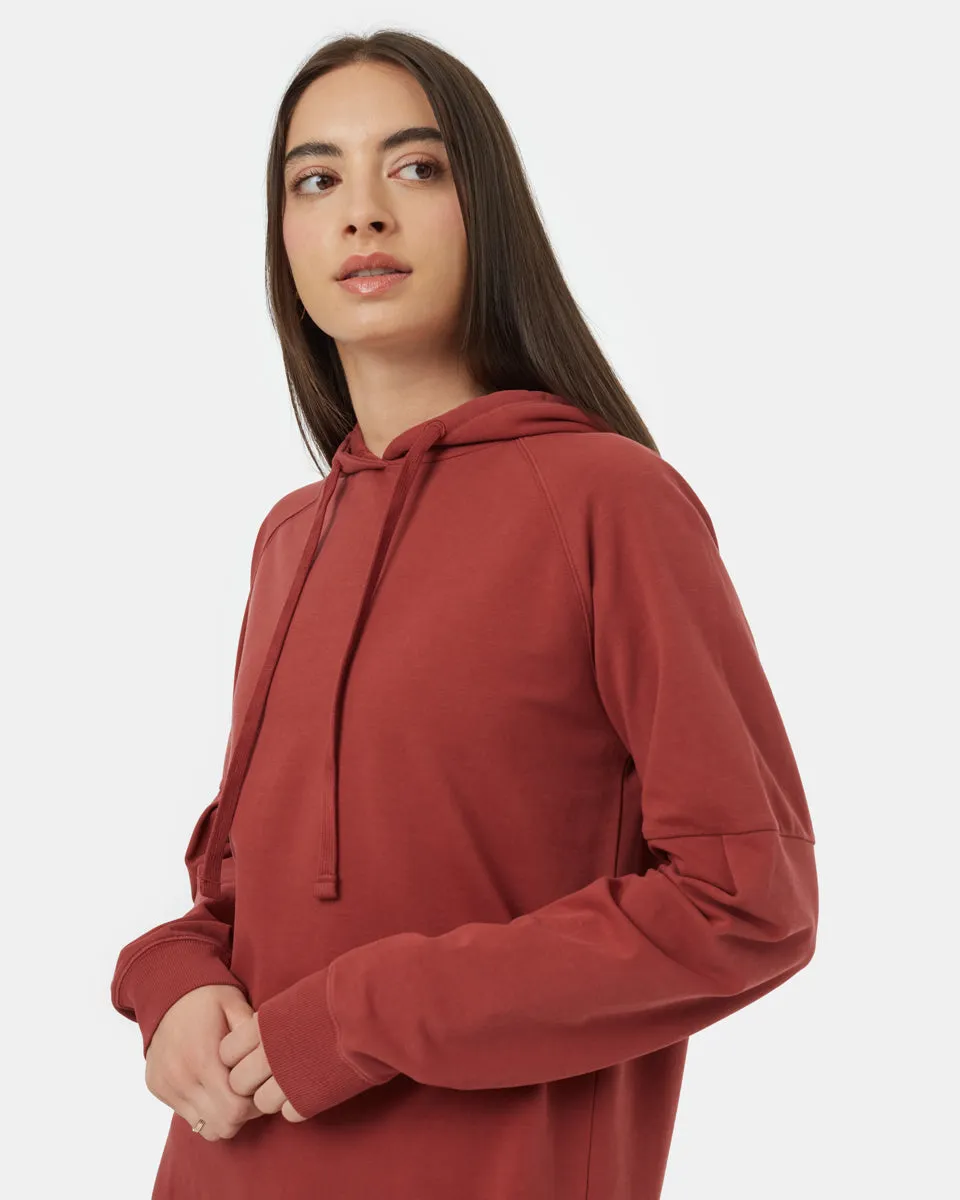 Oversized French Terry Hoodie Dress