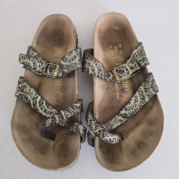 Papillio By Birkenstock Animal Print Sandals with Buckle EU 39 Size 8