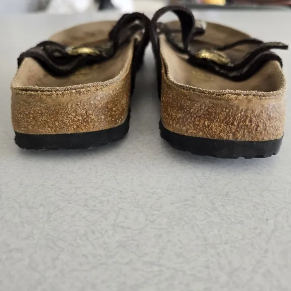 Papillio By Birkenstock Animal Print Sandals with Buckle EU 39 Size 8