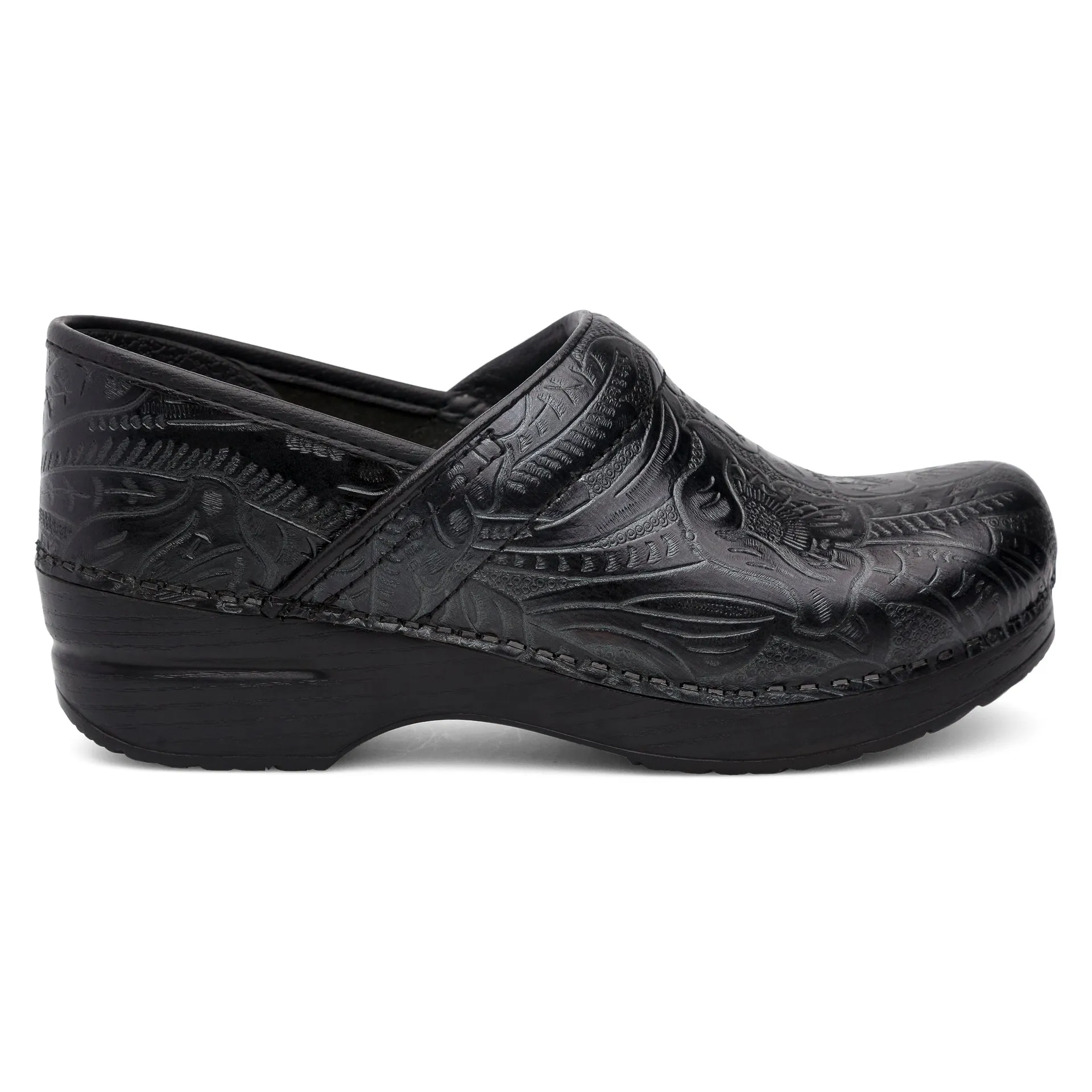 Professional - Black Tooled Clog - 906-020202