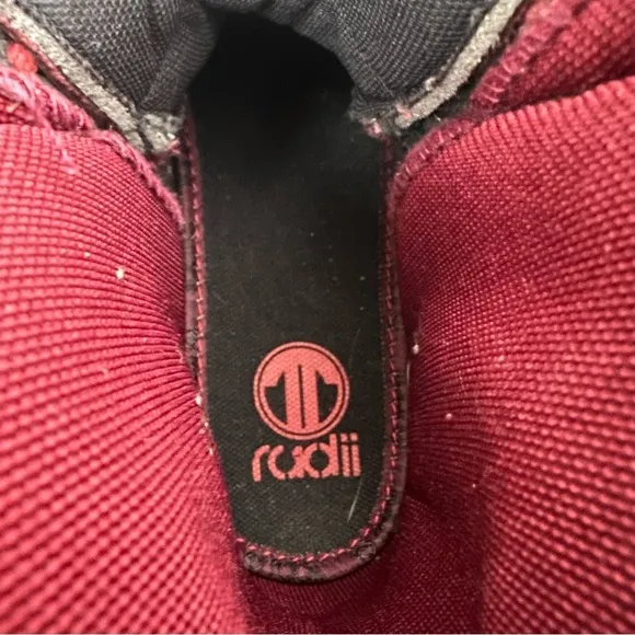 Radii Men's Burgundy Suede High Top Basketball Athletic Sneakers US Size 9