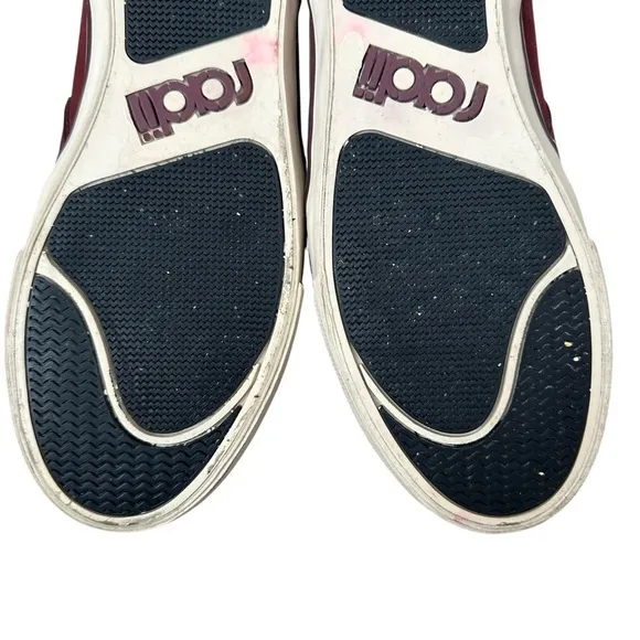 Radii Men's Burgundy Suede High Top Basketball Athletic Sneakers US Size 9