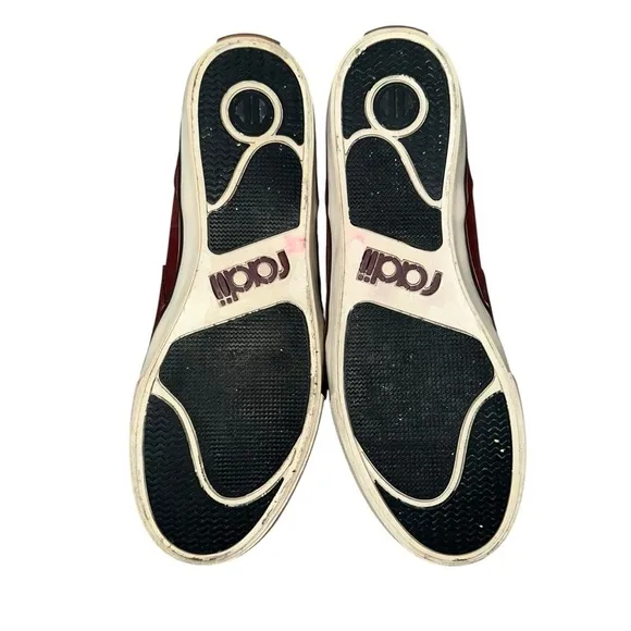 Radii Men's Burgundy Suede High Top Basketball Athletic Sneakers US Size 9