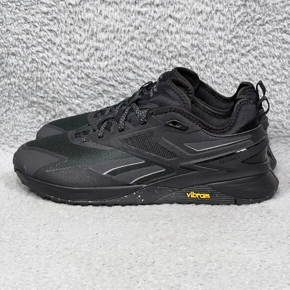Reebok Nano X3 Adventure Mens Size 6 Training Shoes Sneakers Black Pewter Vibram