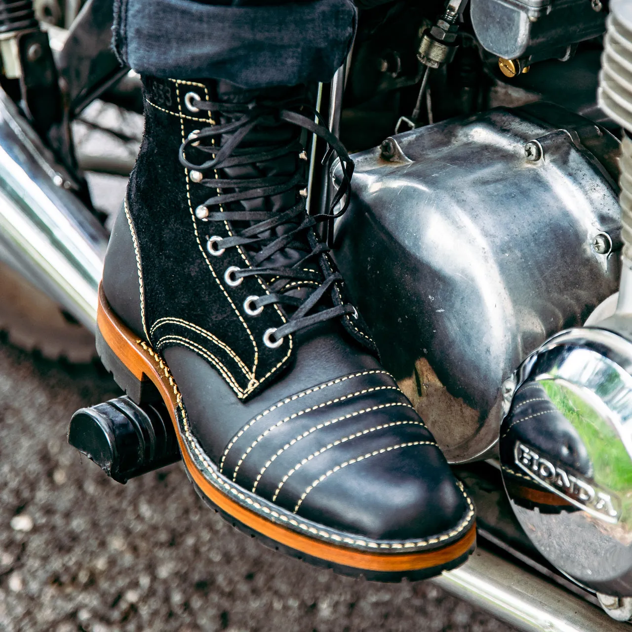Revival Cycles x White's Moto Boot