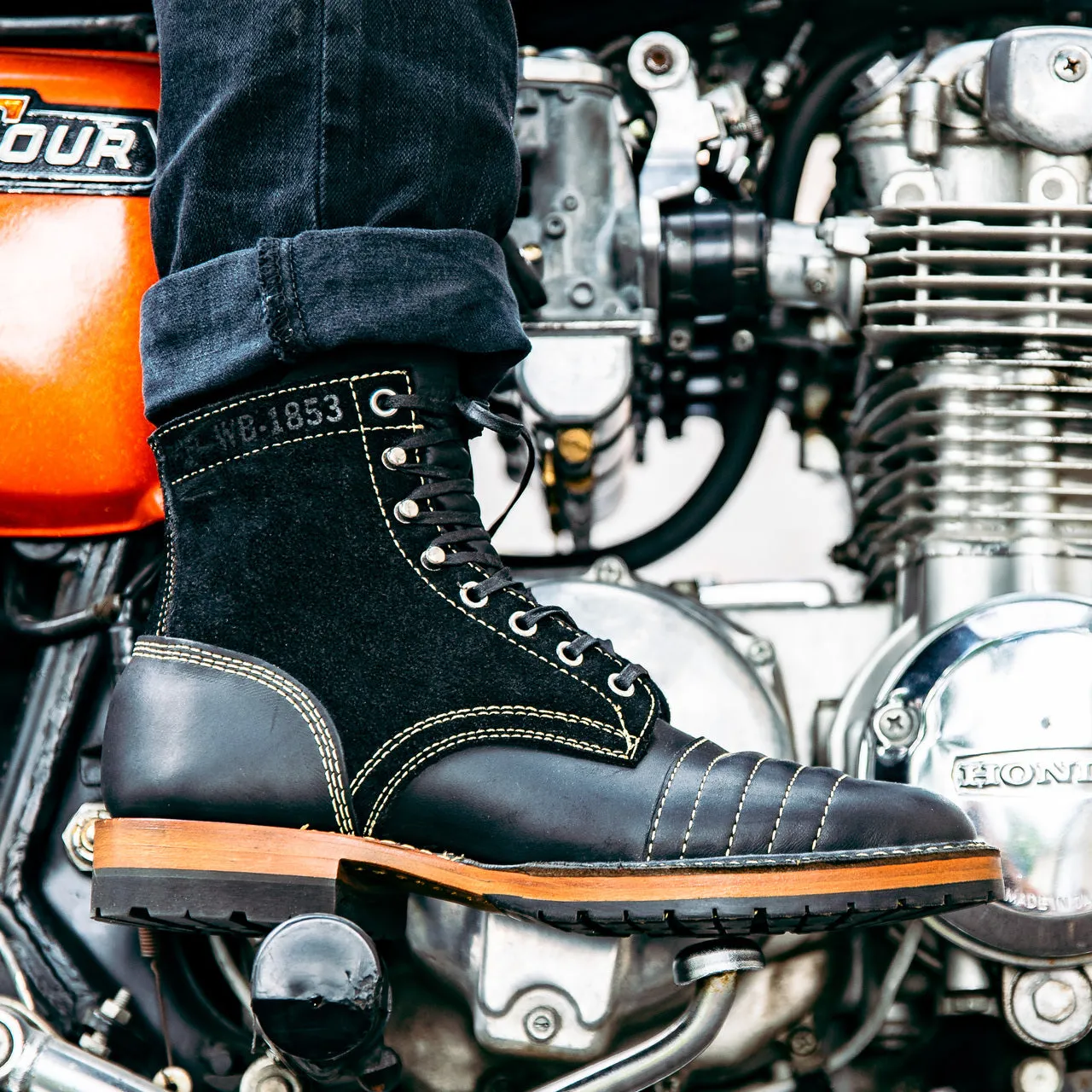 Revival Cycles x White's Moto Boot