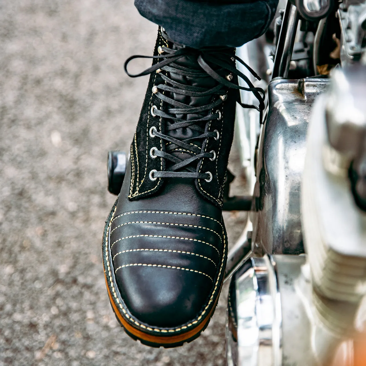 Revival Cycles x White's Moto Boot