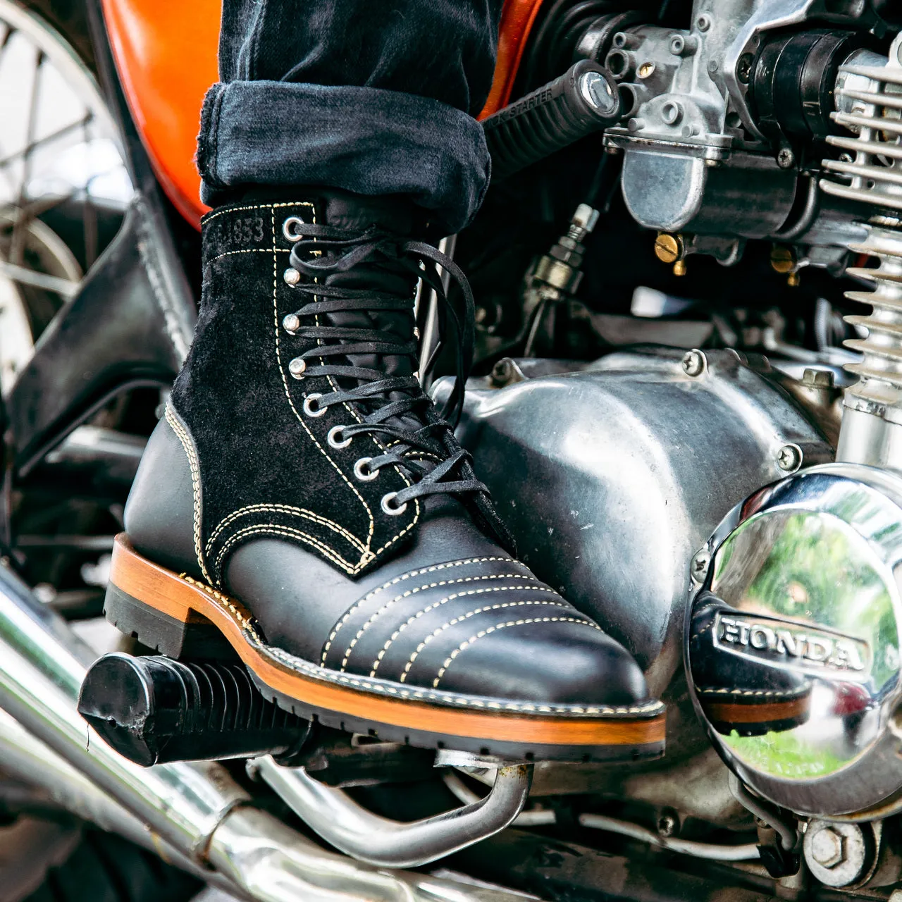 Revival Cycles x White's Moto Boot