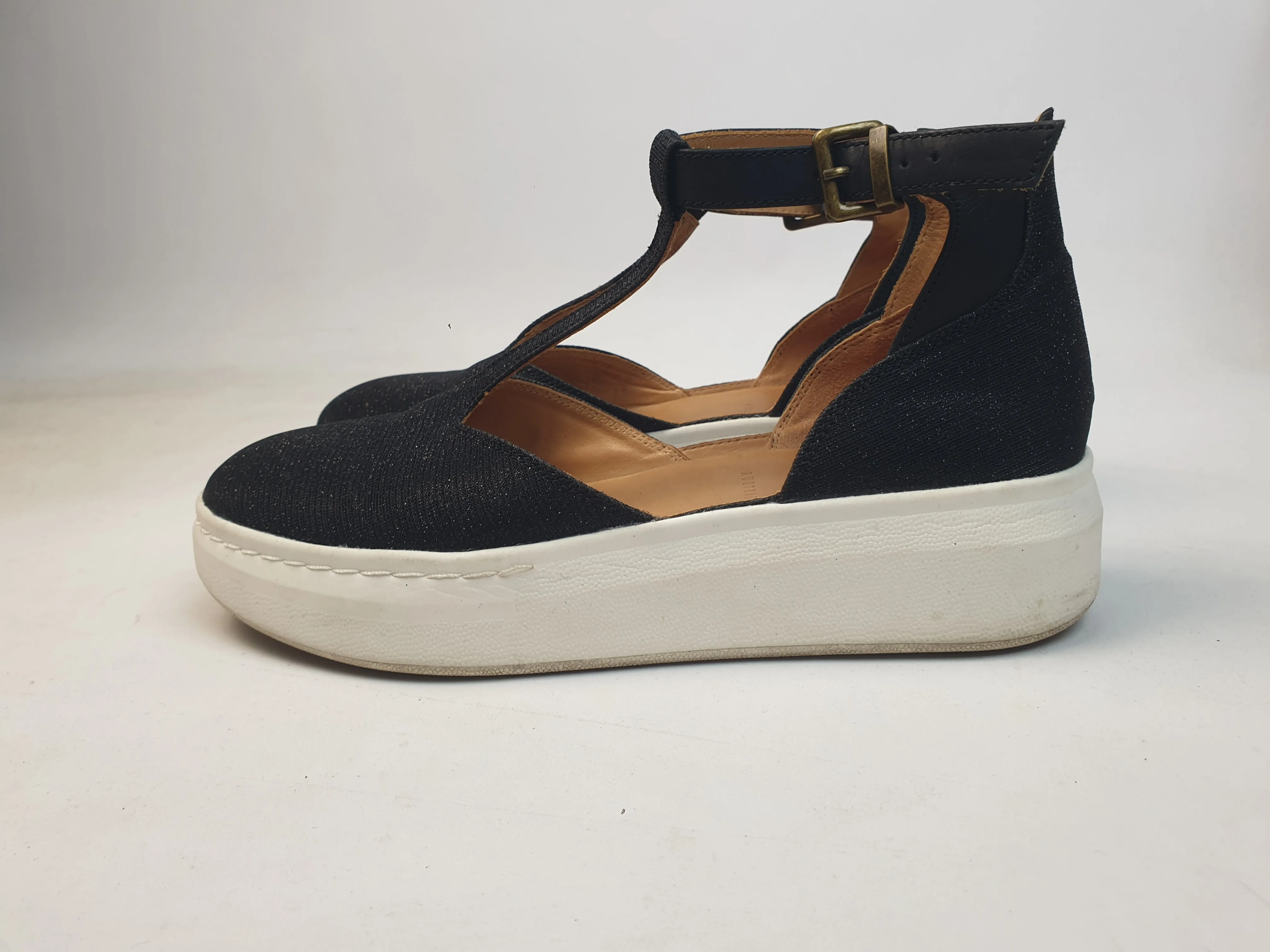 Rollie city bar shoes in black twinkle size 38 (comes with box)