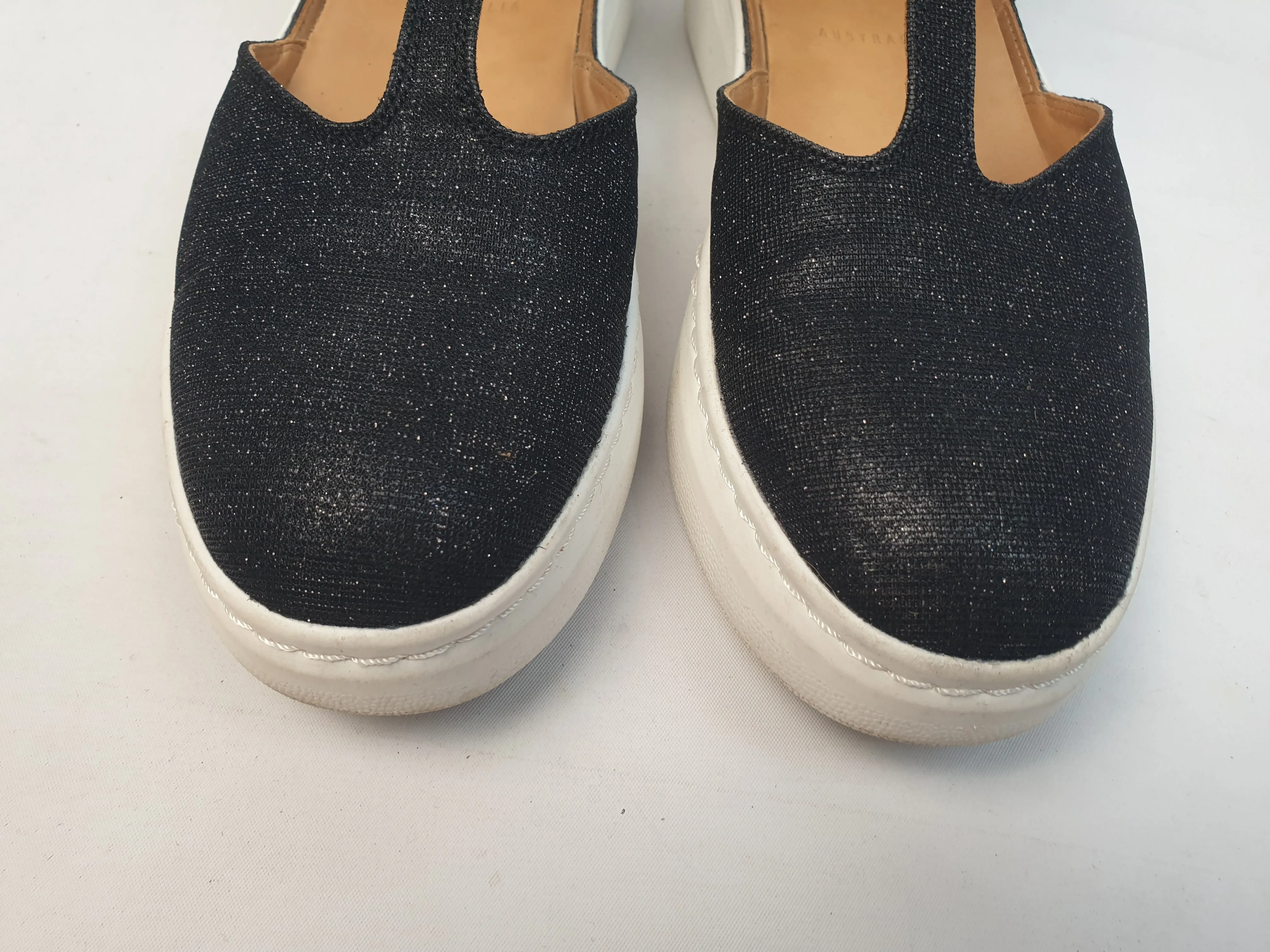 Rollie city bar shoes in black twinkle size 38 (comes with box)