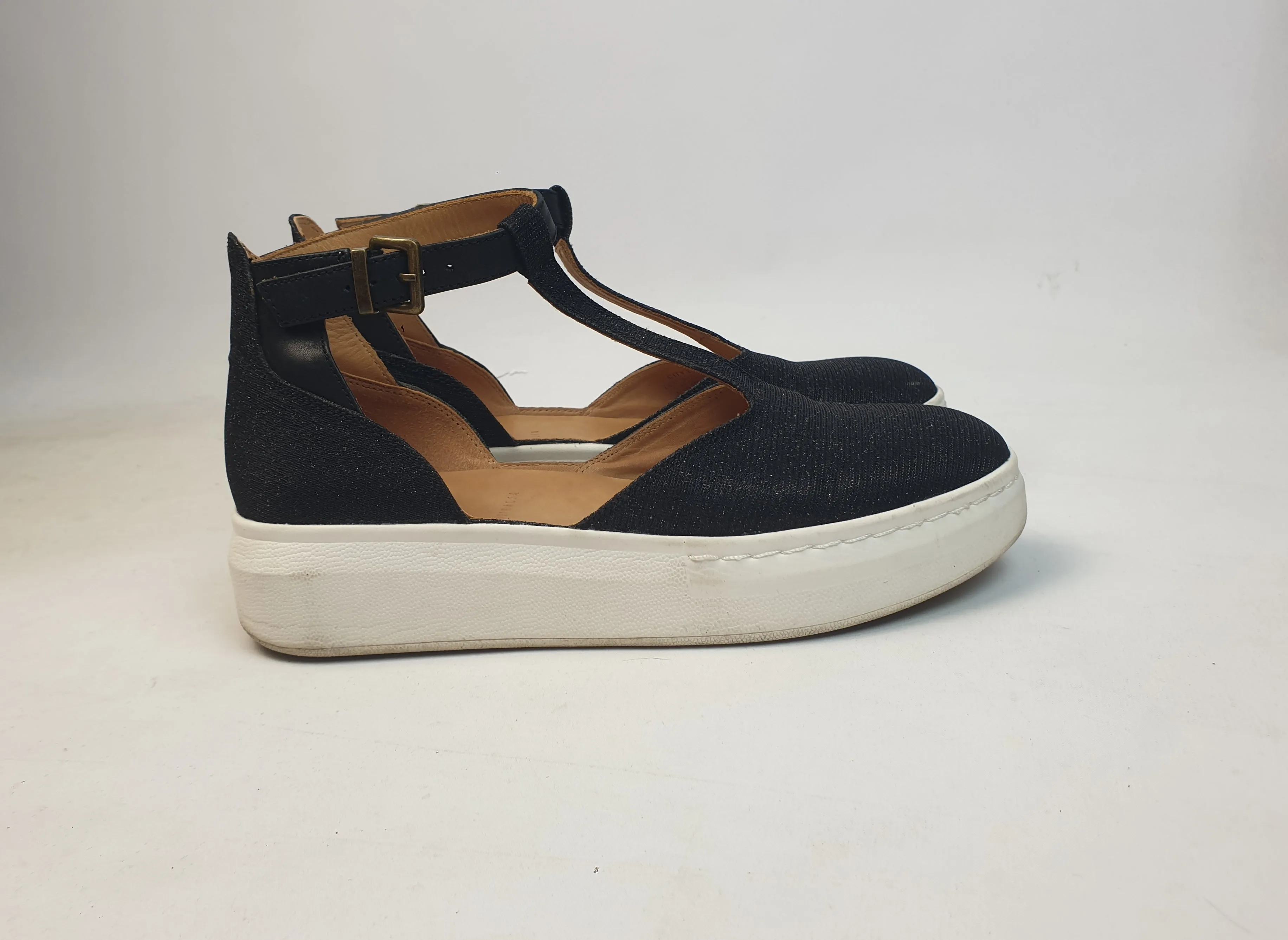 Rollie city bar shoes in black twinkle size 38 (comes with box)