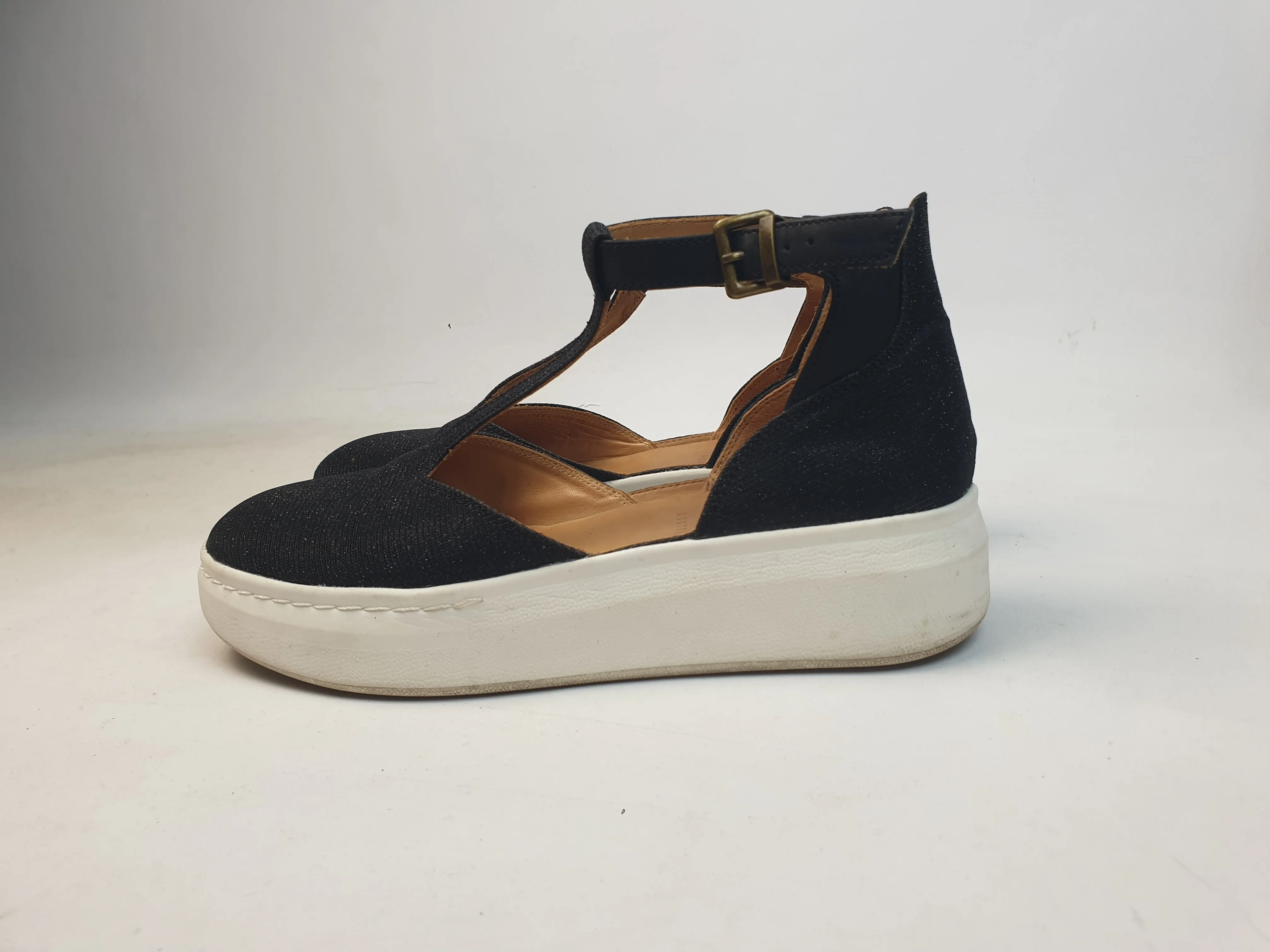 Rollie city bar shoes in black twinkle size 38 (comes with box)