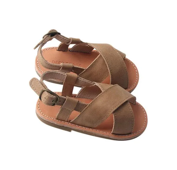 Saddle - Cross Sandal - US Size 5-9 - Hard Sole