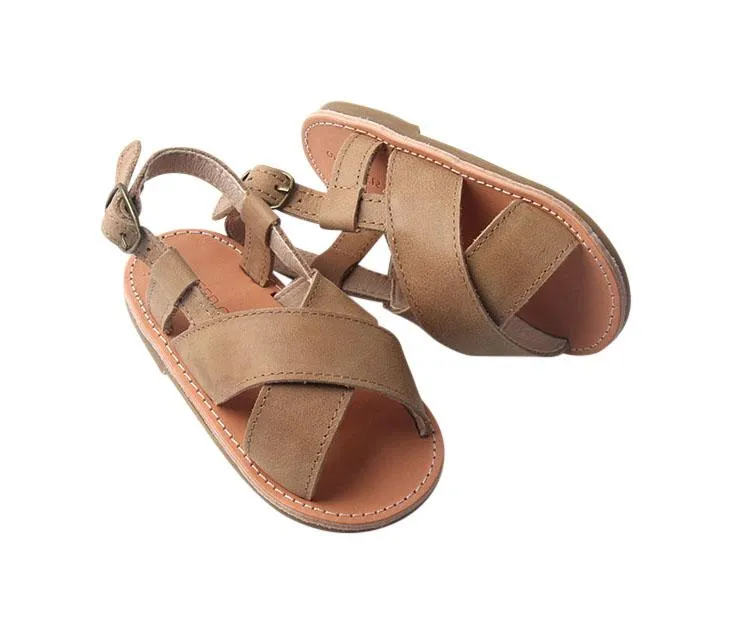 Saddle - Cross Sandal - US Size 5-9 - Hard Sole
