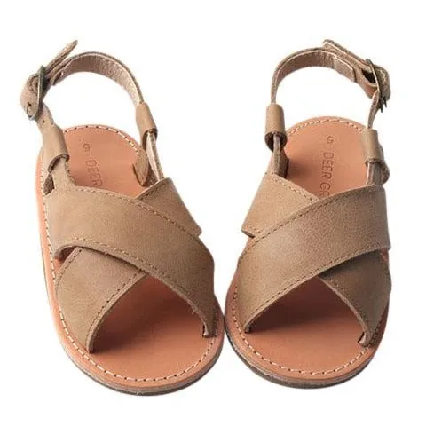 Saddle - Cross Sandal - US Size 5-9 - Hard Sole