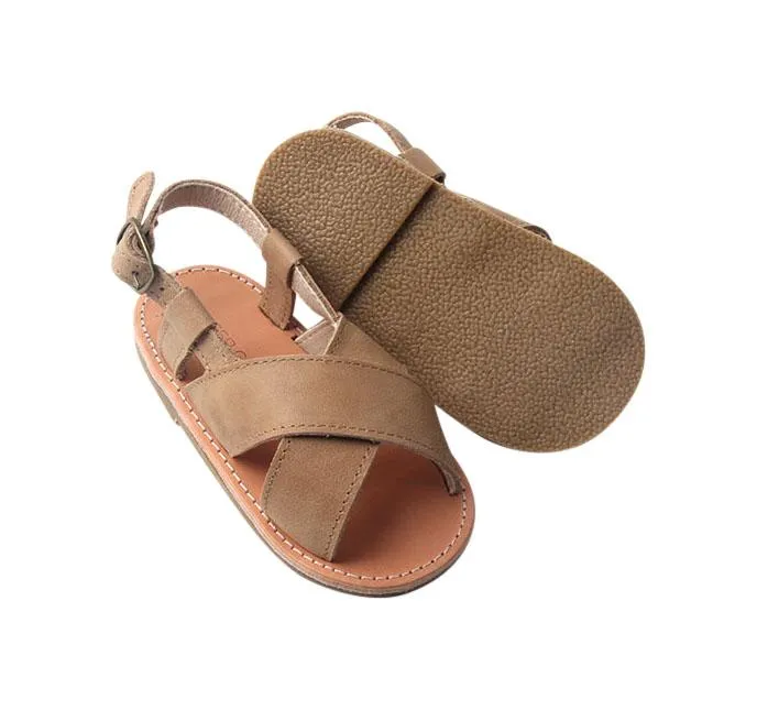 Saddle - Cross Sandal - US Size 5-9 - Hard Sole