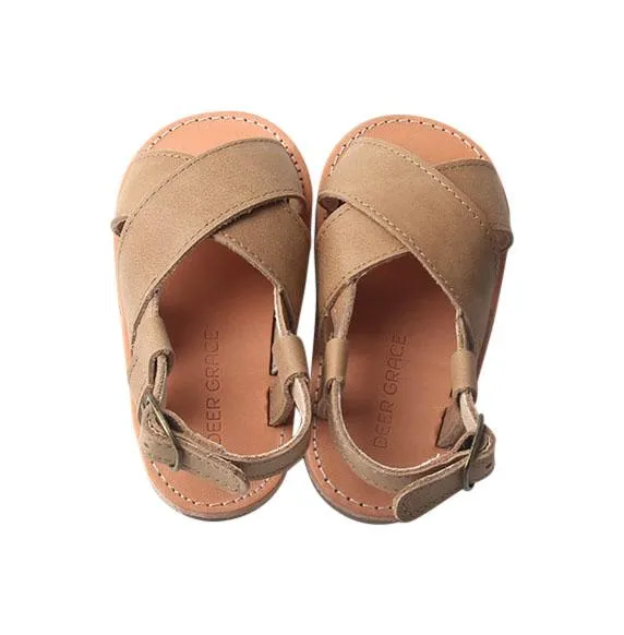 Saddle - Cross Sandal - US Size 5-9 - Hard Sole