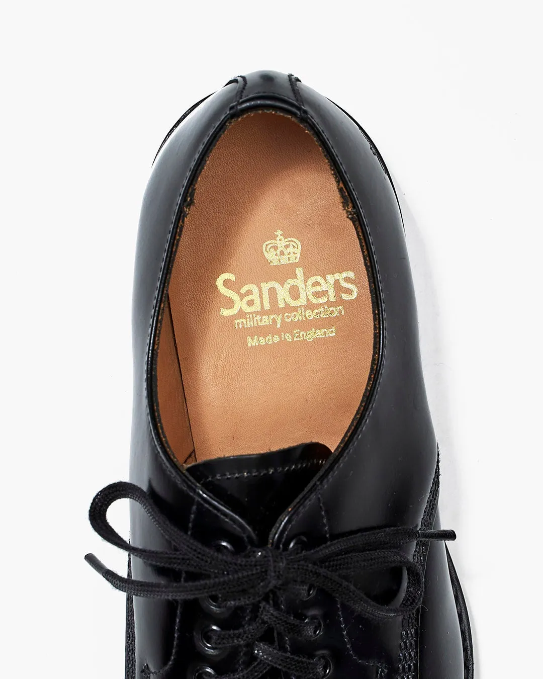 【Sanders】MILITRAY OFFICER SHOES BLACK 黑色軍官德比鞋 2246B