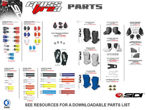 SIDI Crossfire 3 MX Boots - Parts