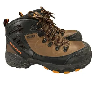 Skechers Pedley Aster Boots Mens Size 10.5 M Brown Waterproof Steel Toe
