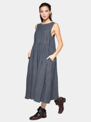 Sleeveless Midi A-Line Dress
