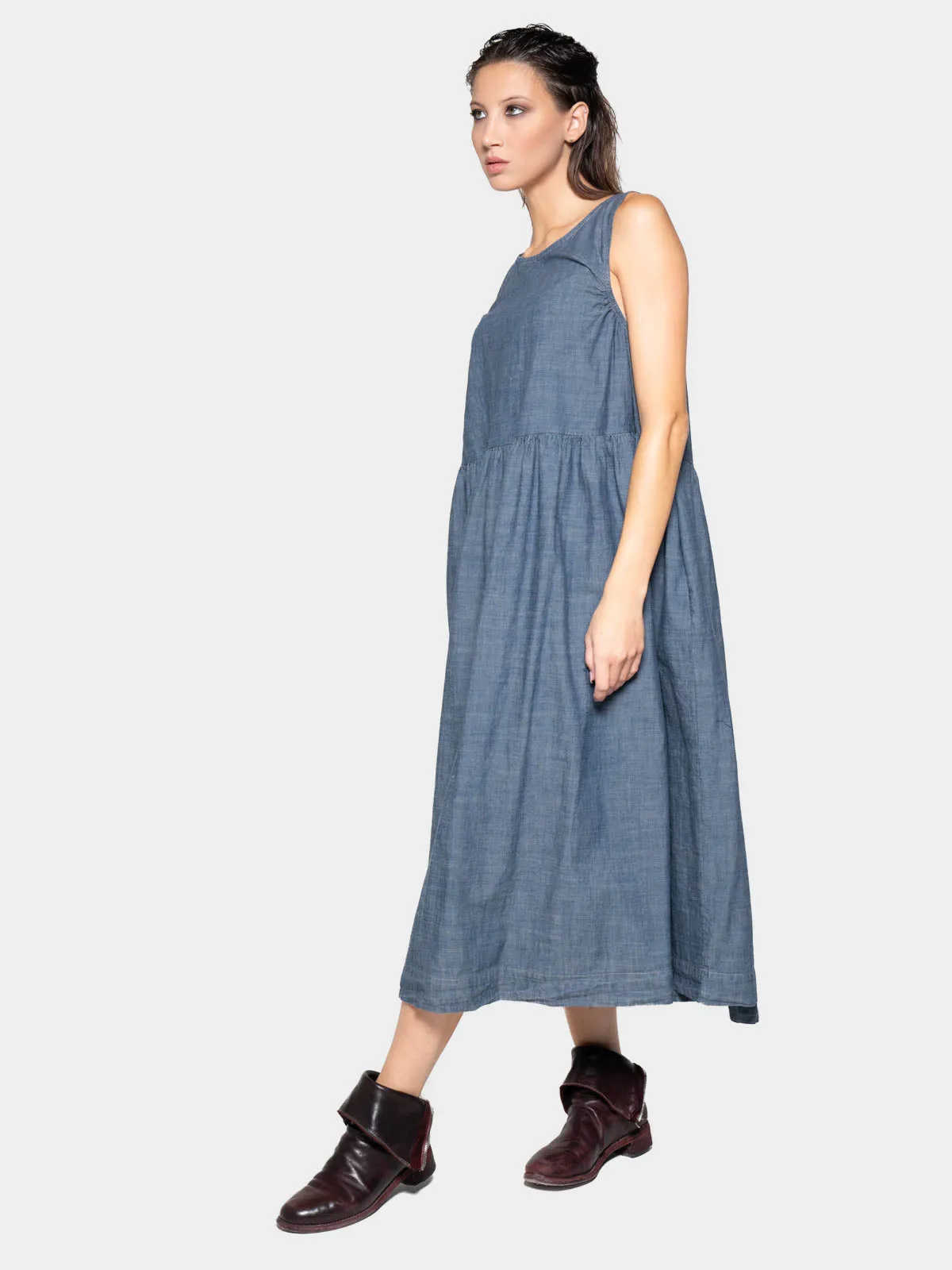 Sleeveless Midi A-Line Dress