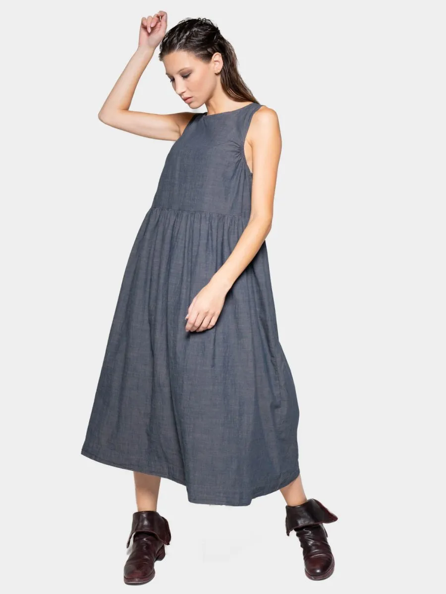 Sleeveless Midi A-Line Dress