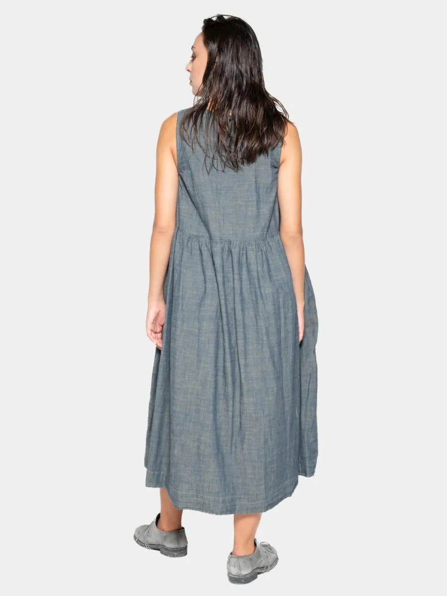 Sleeveless Midi A-Line Dress
