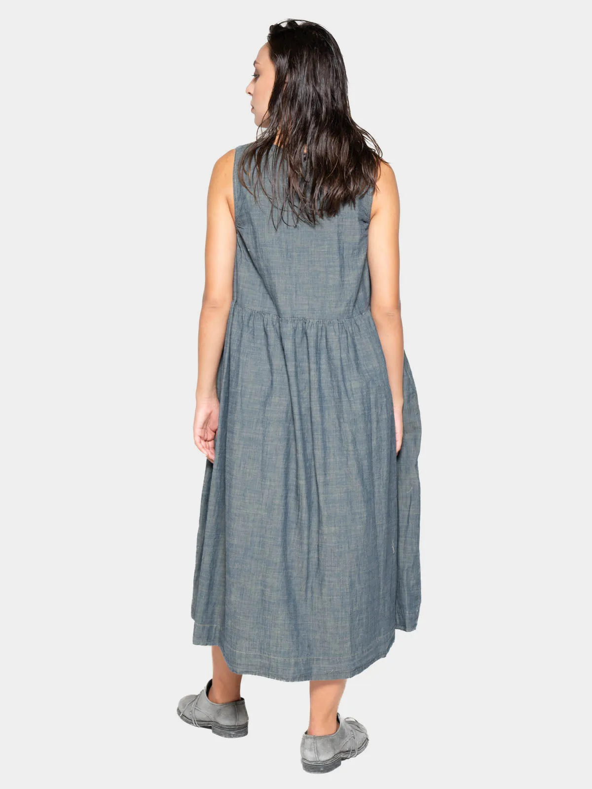 Sleeveless Midi A-Line Dress