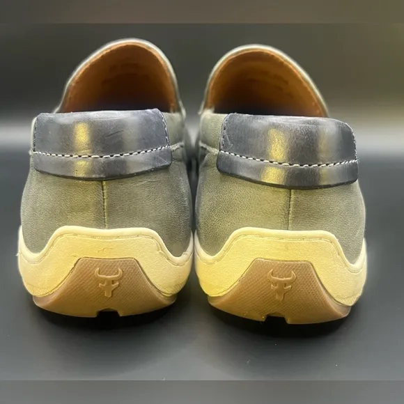 Trask -‎ Mens Silas Loafers- Size:9M, Grey/Cream, Pre-Owned