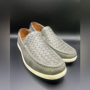 Trask -‎ Mens Silas Loafers- Size:9M, Grey/Cream, Pre-Owned