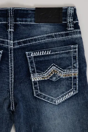 True Luck Youth Baker Straight Jeans for Boys | TL19350401B-GLKB1-DKDENIM