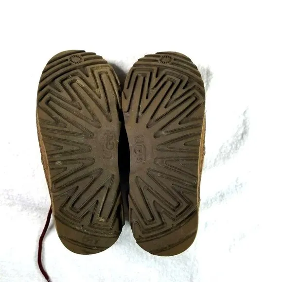 Ugg Neumel II Big Kids Size 3 M Waterproof Boots Wool Lined Brown MSRP $110
