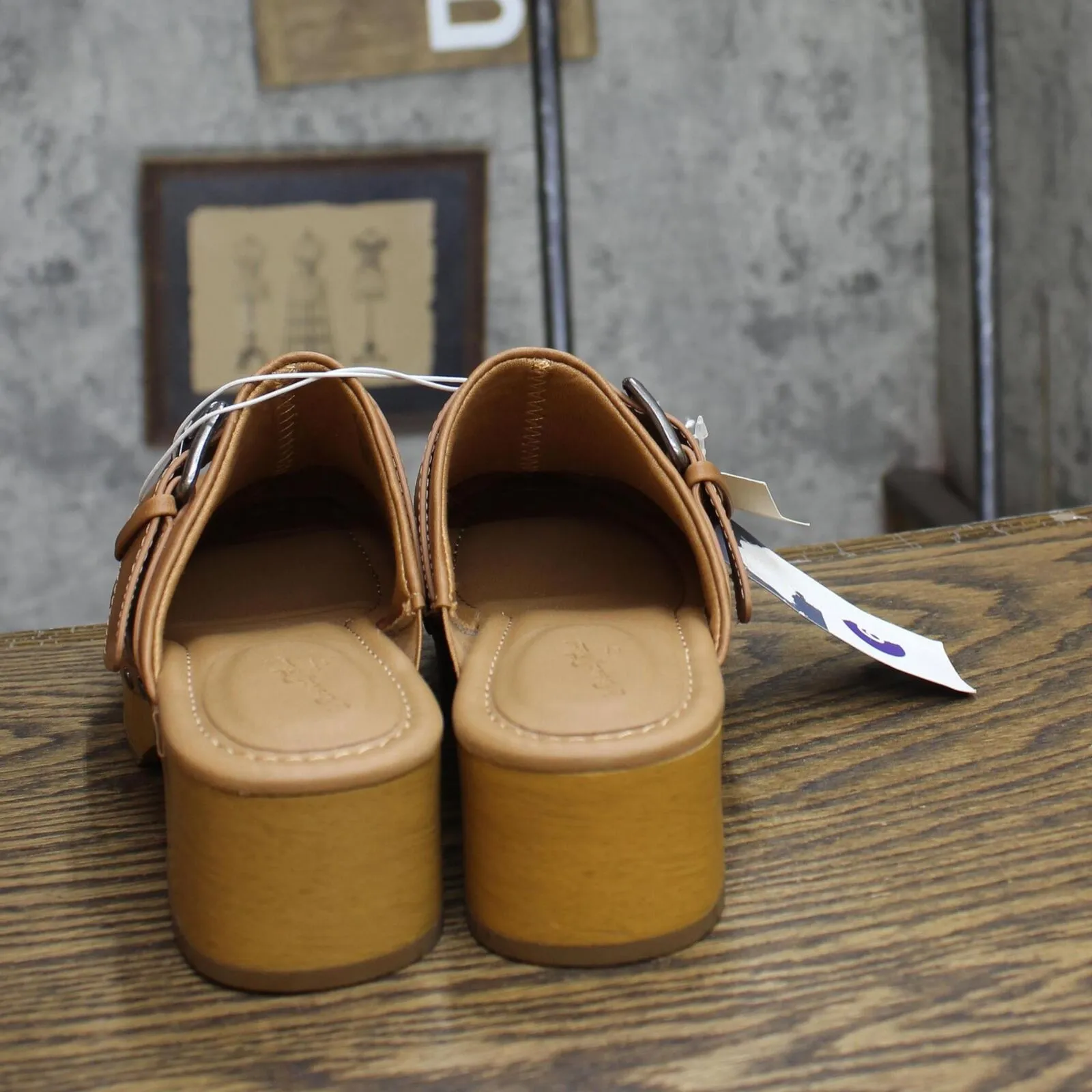 Universal Thread Women's Faye Clog Heels 87931700 Tan Brown 6M