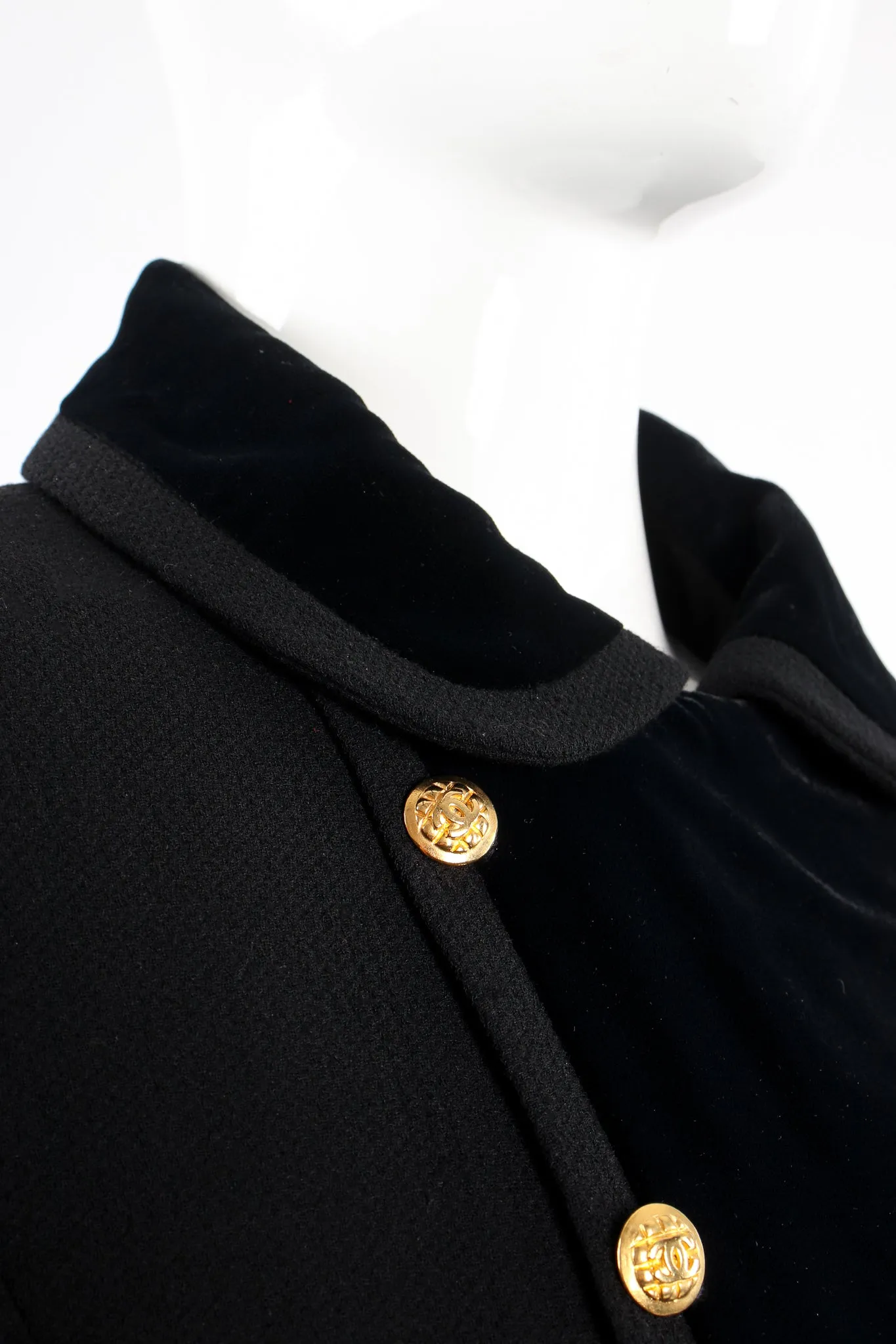 Velvet Contrast Uniform Peacoat