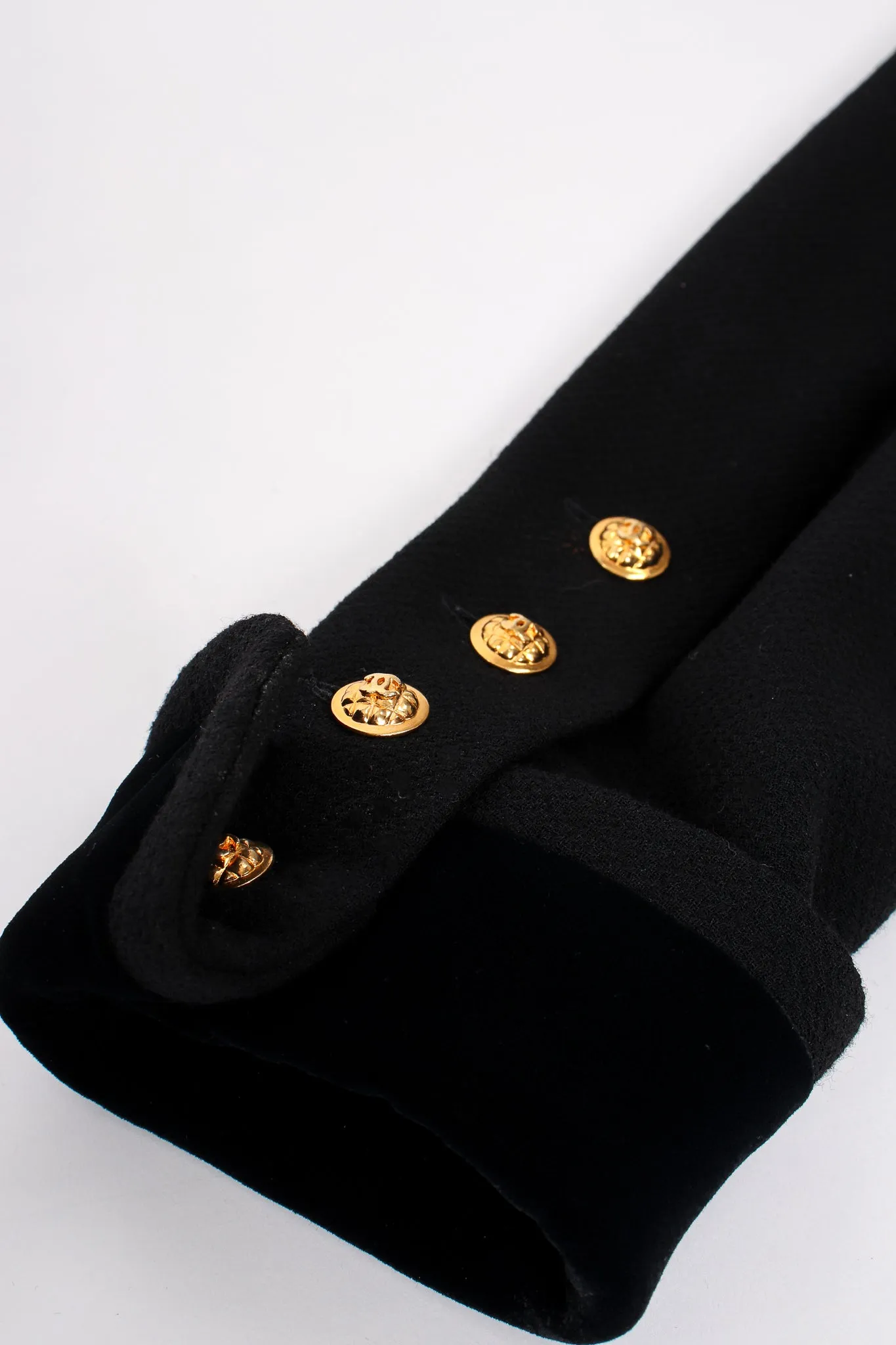 Velvet Contrast Uniform Peacoat