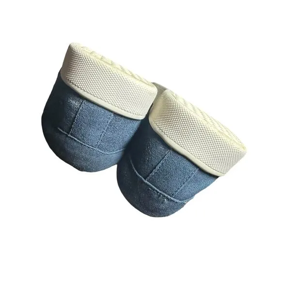 Vionic jean suede sneakers slip on low top size 8.5 comfort supportive navy