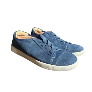 Vionic jean suede sneakers slip on low top size 8.5 comfort supportive navy