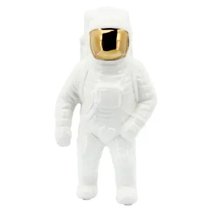 WHITE ASTRONAUT STATUE