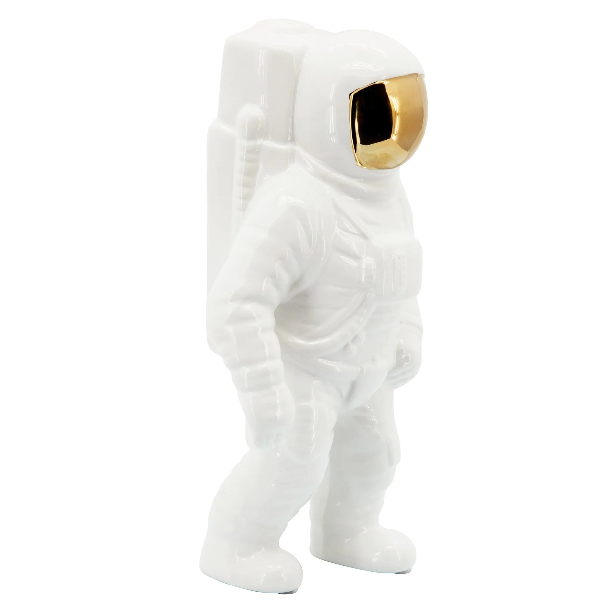WHITE ASTRONAUT STATUE