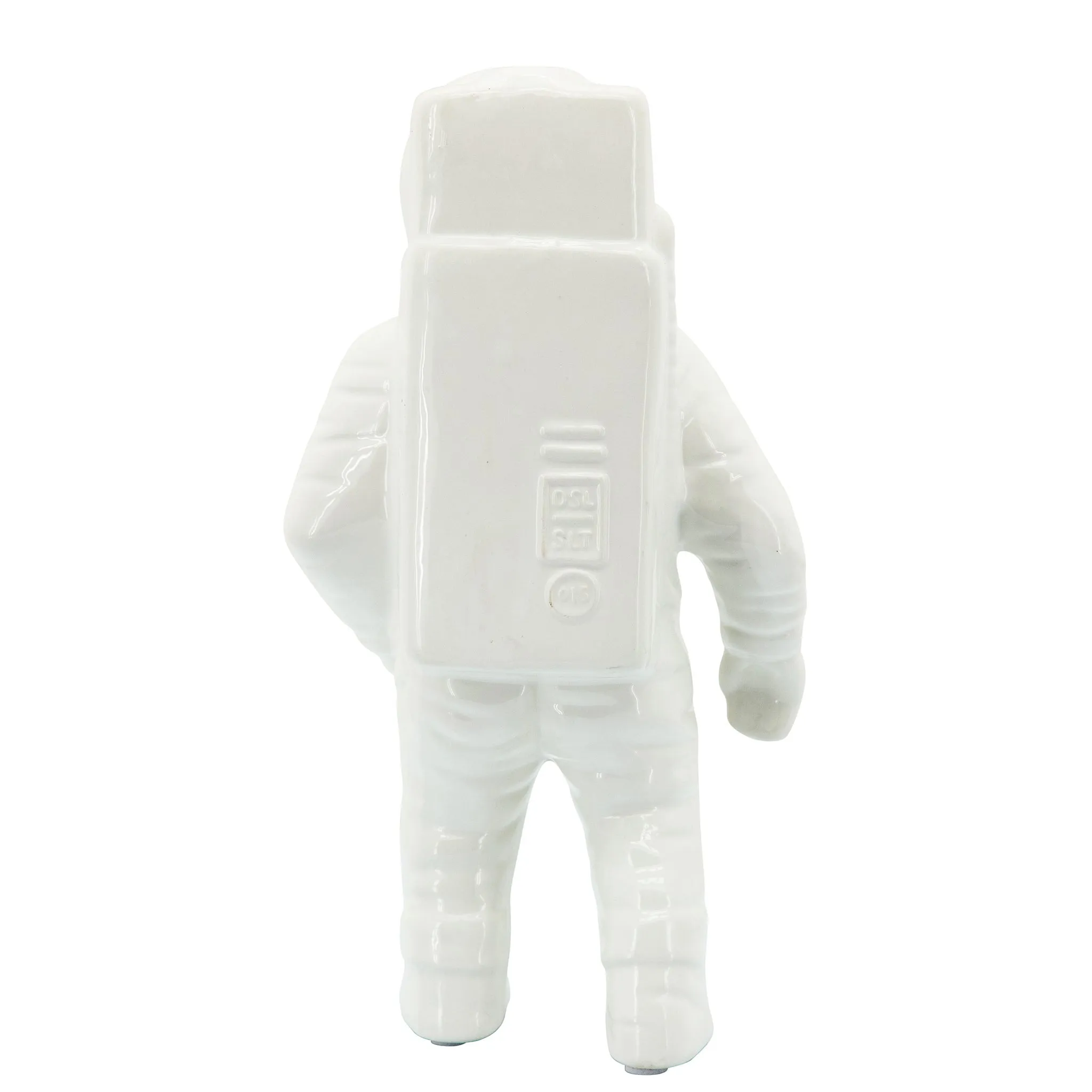 WHITE ASTRONAUT STATUE