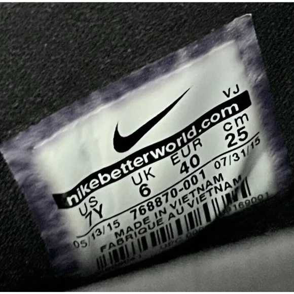 Youth Nike KD Trey 5 Black 2015 Athletic Mid Basketball Sneakers Shoes Size 7 Y‎